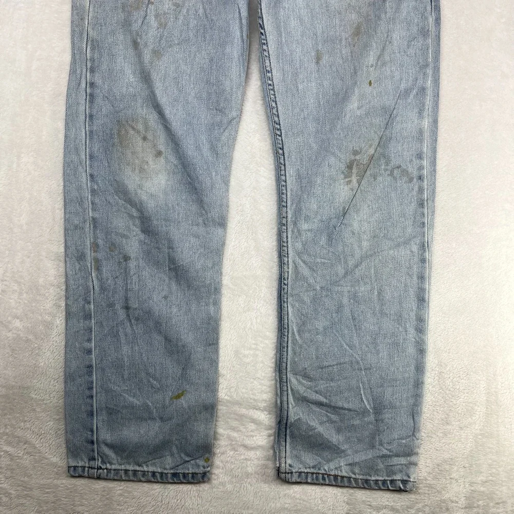 Levi's 505 Straight‎ Leg Jeans Men's Blue Denim Cotton Pockets Zip Fly - 31X30.5
